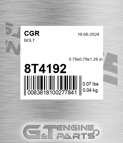 8T4192 Bolt