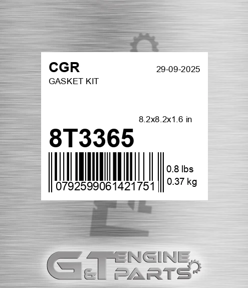 8T3365 Gasket Kit for CGR