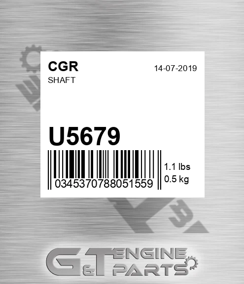 U5679 CGR Shaft