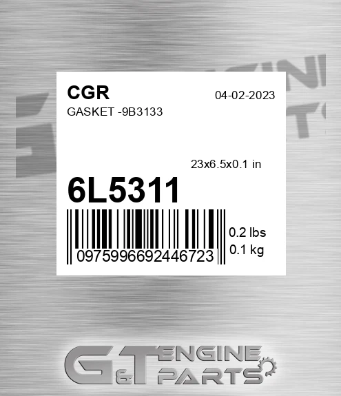 6L5311 Gasket -9b3133