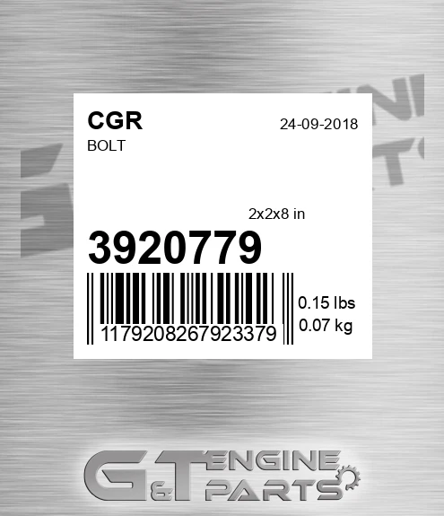 3920779 CGR Bolt