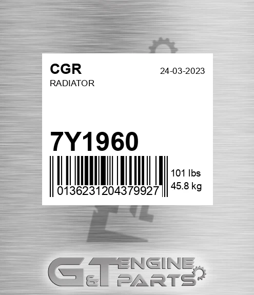 7Y1960 Radiator
