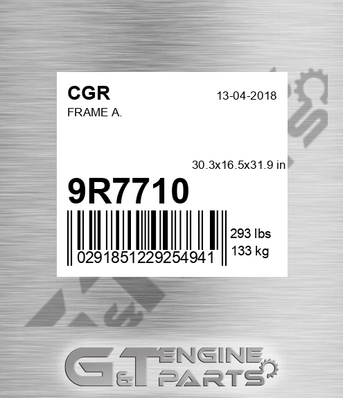 9R7710 CGR Frame A.
