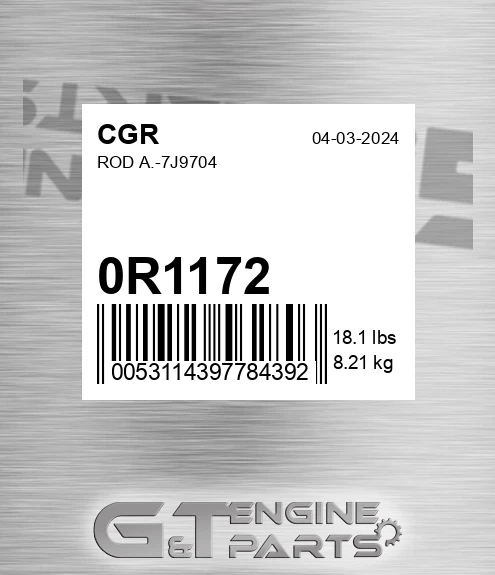 0R1172 CGR Rod A.-7j9704