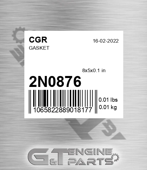 2N0876 Gasket