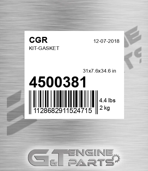 4500381 CGR Kit-gasket
