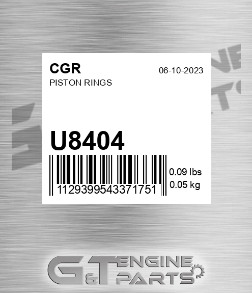 U8404 Piston Rings