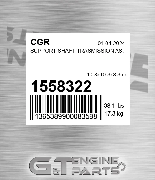 1558322 CGR Support Shaft Trasmission As.
