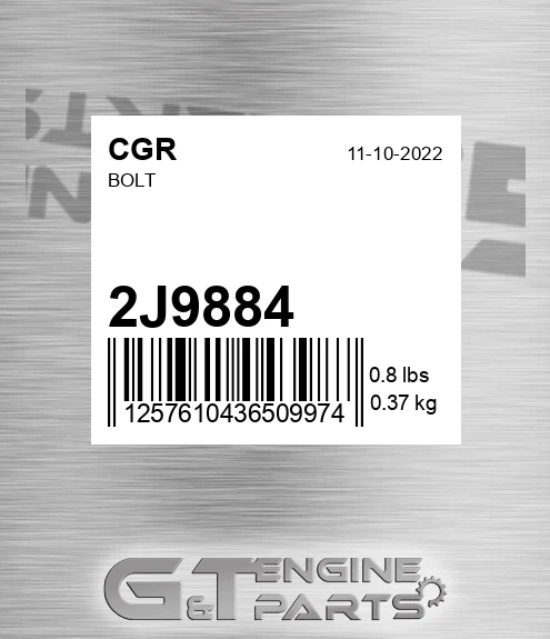2J9884 CGR Bolt