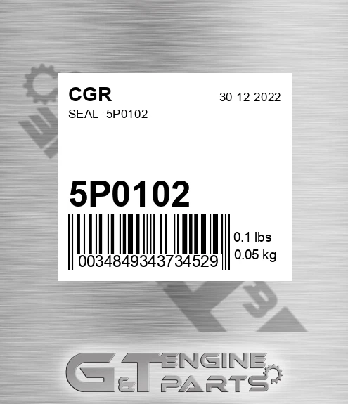 5P0102 CGR Seal -