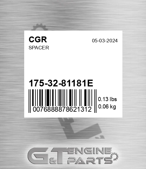 175-32-81181E CGR Spacer