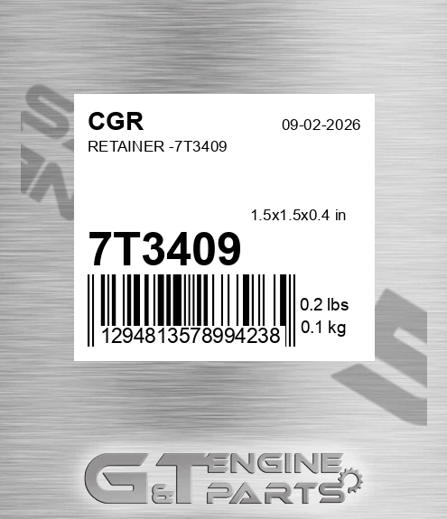 7T3409 CGR Retainer -
