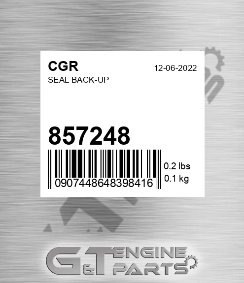 857248 Seal Back-up