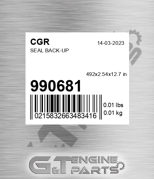 990681 Seal Back-up