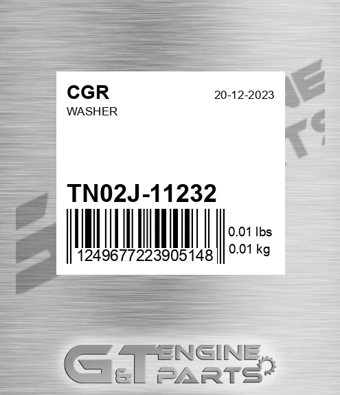 TN02J-11232 Washer for CGR