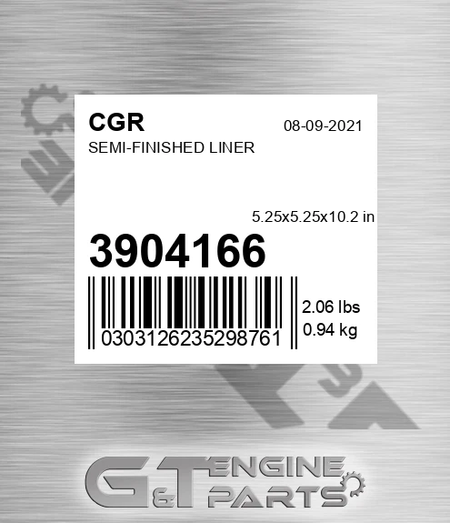 3904166 Semi-finished Liner