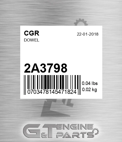 2A3798 Dowel