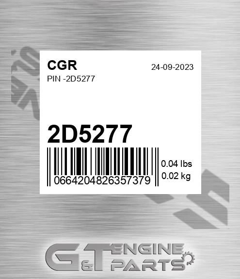 2D5277 CGR Pin -