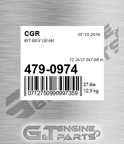 479-0974 Kit-bev Gear