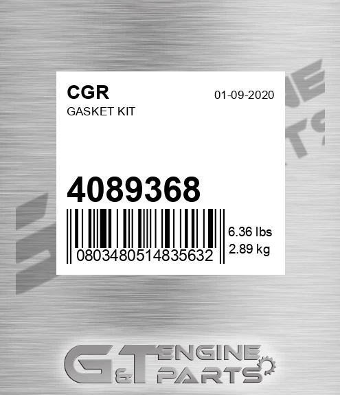 4089368 CGR Gasket Kit