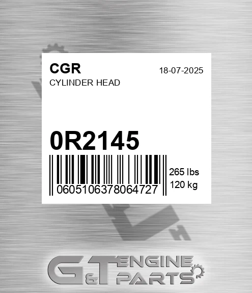 0R2145 CGR Cylinder Head
