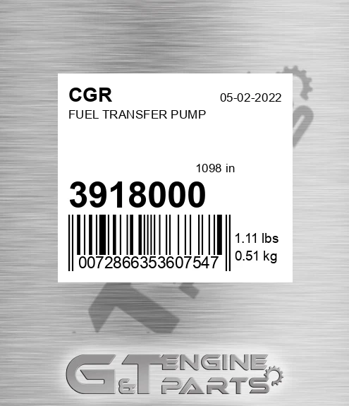 3918000 Fuel Transfer Pump