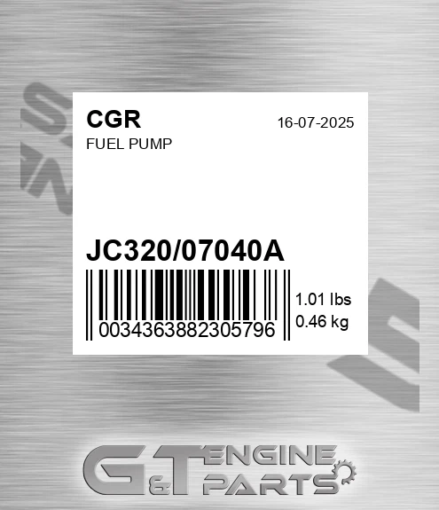 JC320/07040A Fuel Pump