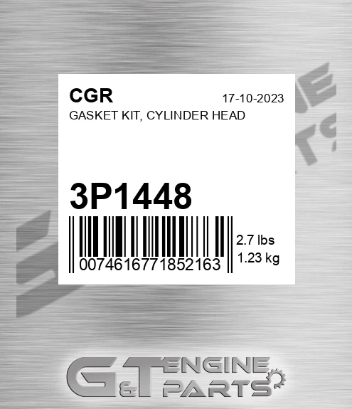 3P1448 Gasket Kit, Cylinder Head