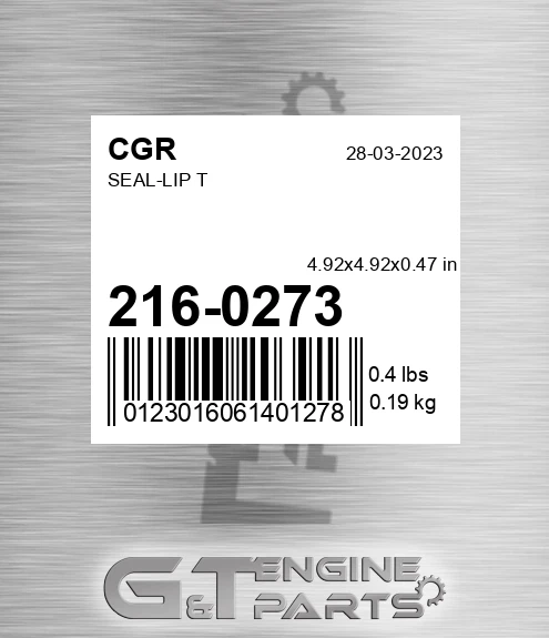 216-0273 Seal-lip T