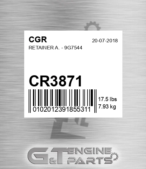 CR3871 Retainer A. - 9g7544