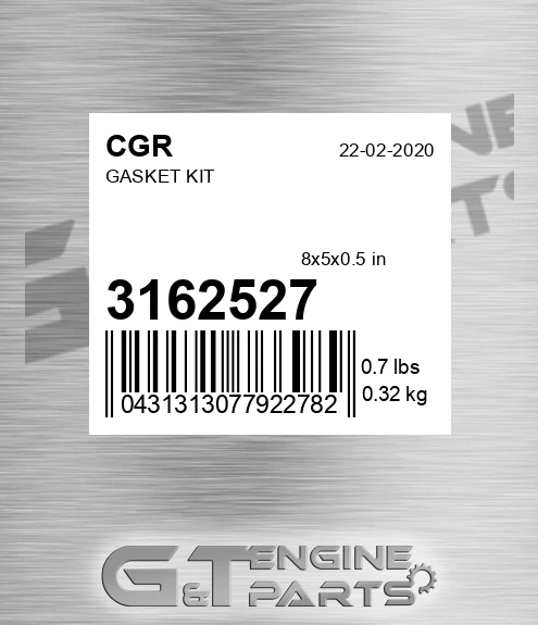 3162527 CGR Gasket Kit