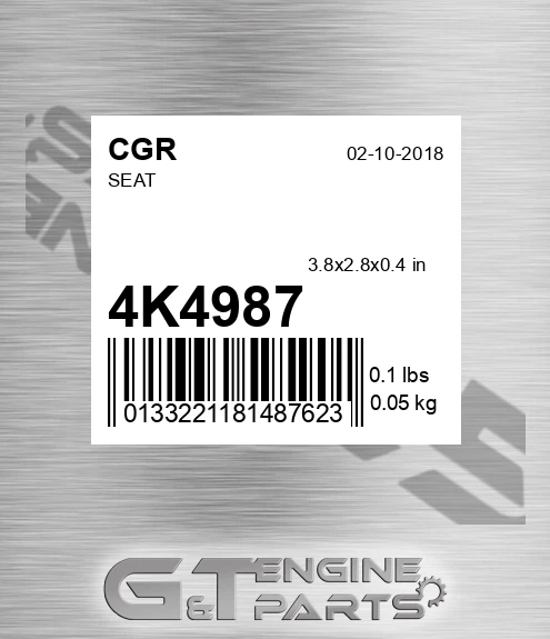 4K4987 Seat for CGR
