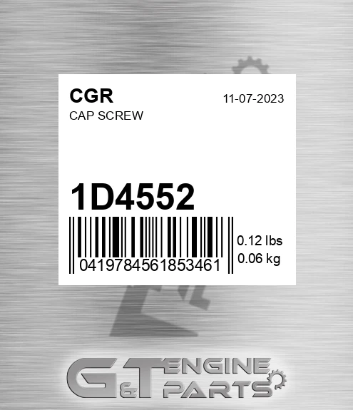 1D4552 Cap Screw