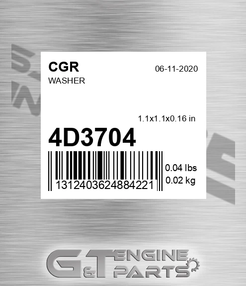 4D3704 CGR Washer