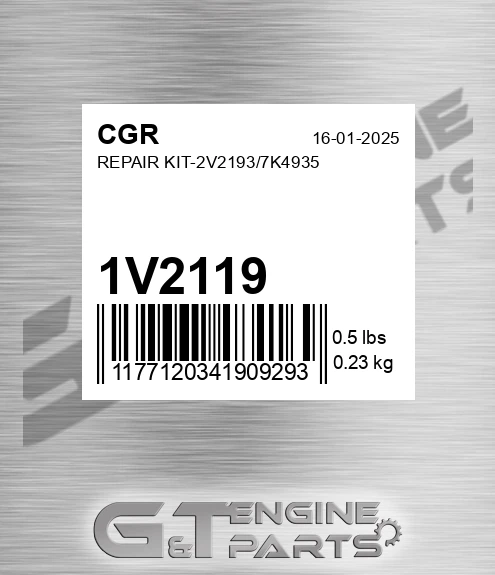 1V2119 Repair Kit-2v2193/7k4935