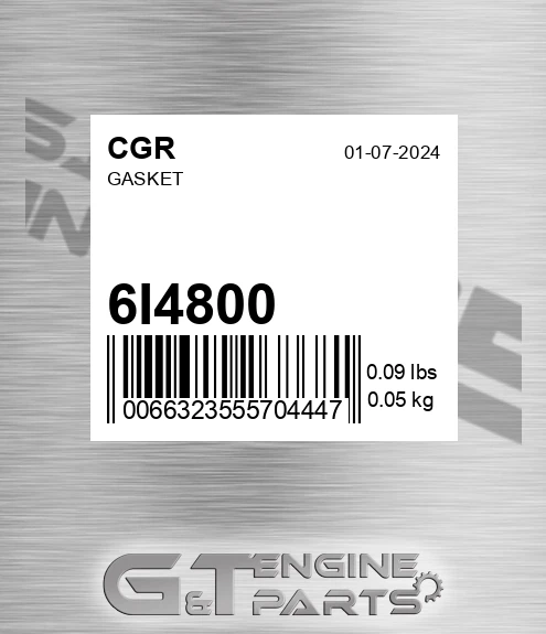 6I4800 Gasket