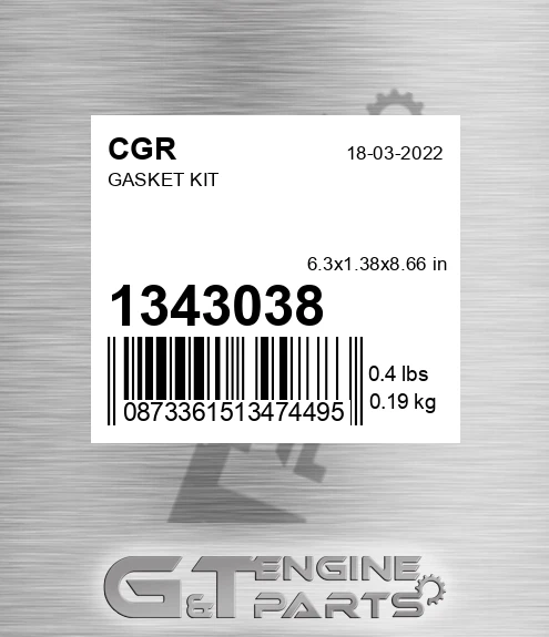 1343038 CGR Gasket Kit