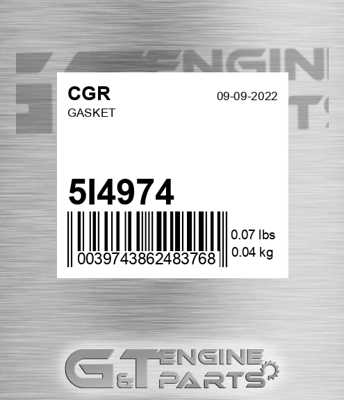 5I4974 Gasket for CGR