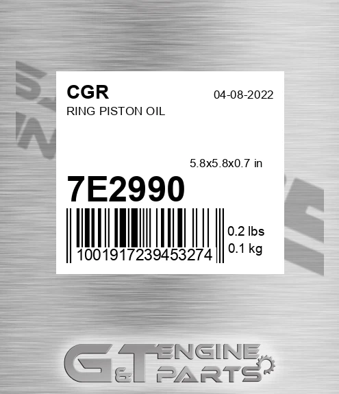 7E2990 Ring Piston Oil