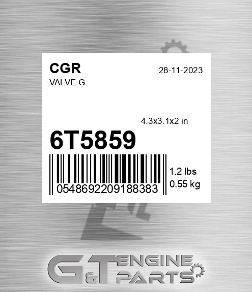 6T5859 CGR Valve G.