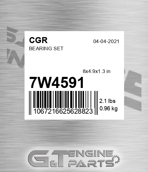 7W4591 Bearing Set