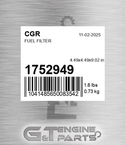 1752949 CGR Fuel Filter