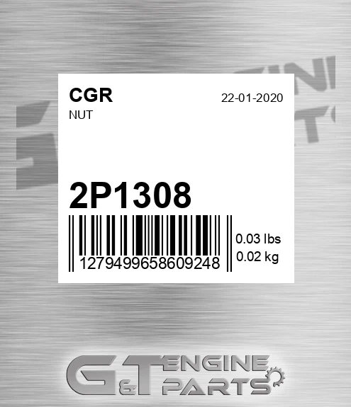 2P1308 CGR Nut