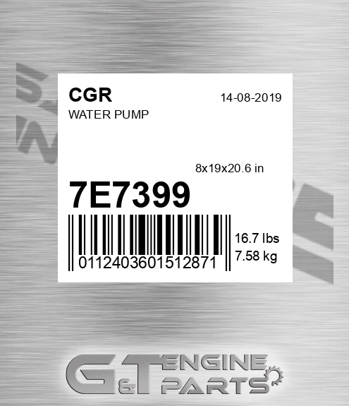 7E7399 Water Pump