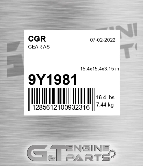 9Y1981 CGR Gear As