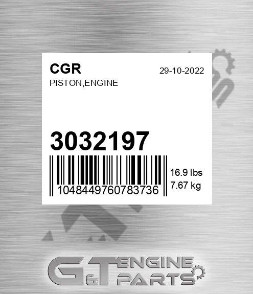 3032197 CGR Piston,engine