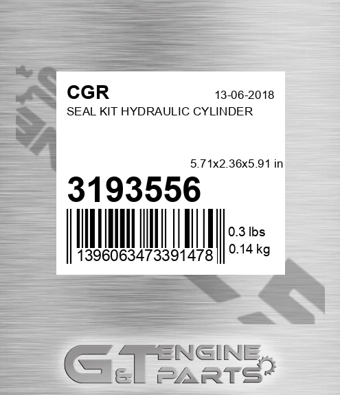 3193556 CGR Seal Kit Hydraulic Cylinder