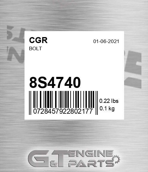 8S4740 Bolt