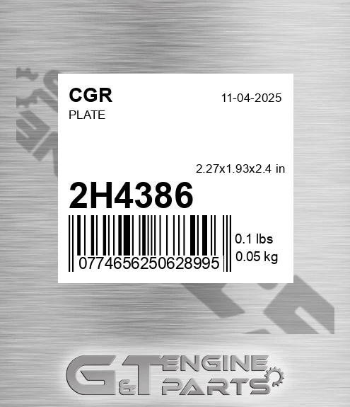 2H4386 Plate