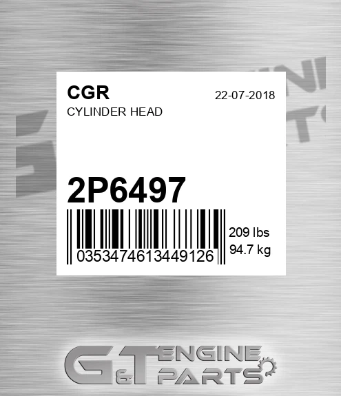 2P6497 Cylinder Head